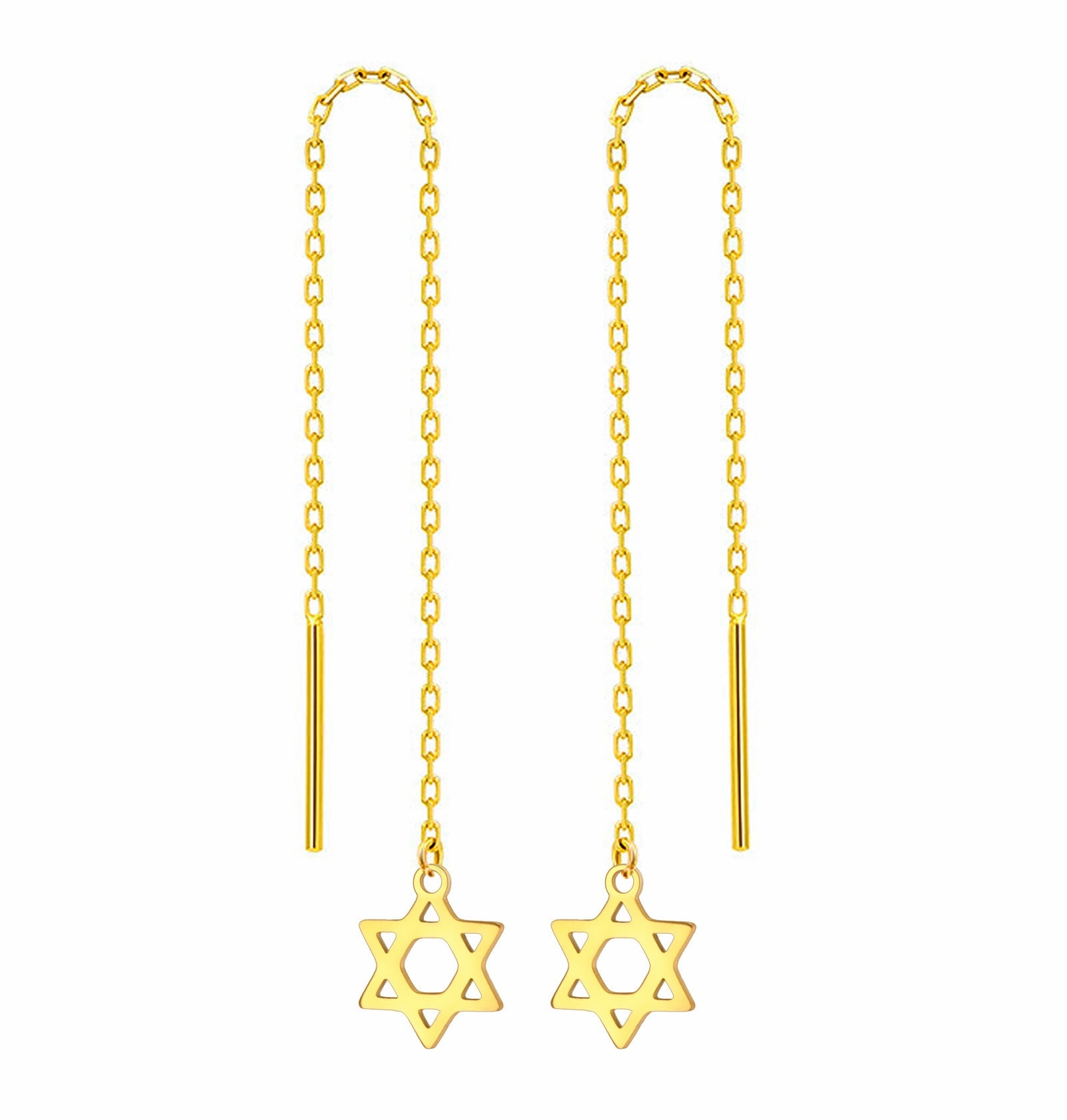 Wholesale Mini six-pointed star pendant stainless steel necklace