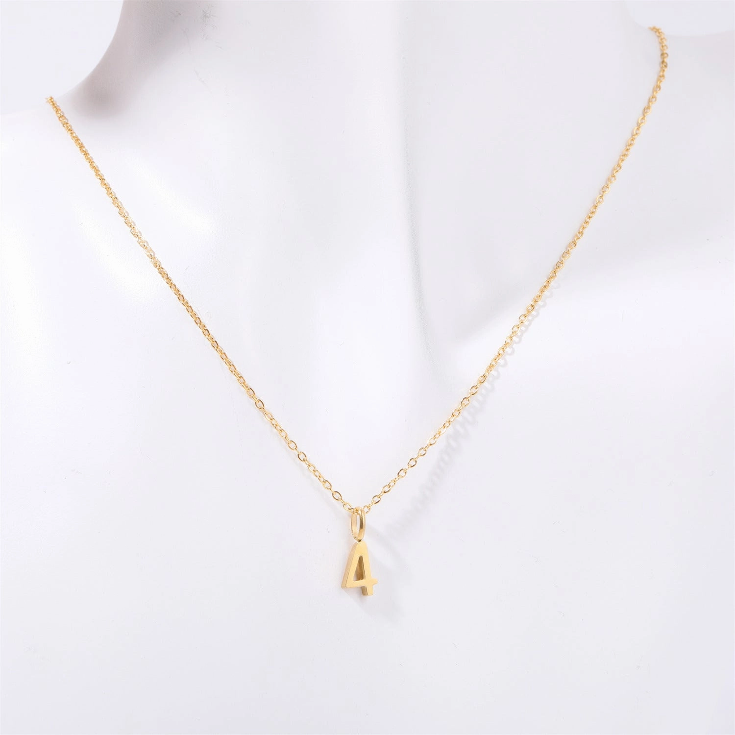 Wholesale Minimalist Commuting Optional Digital Titanium Steel Necklaces