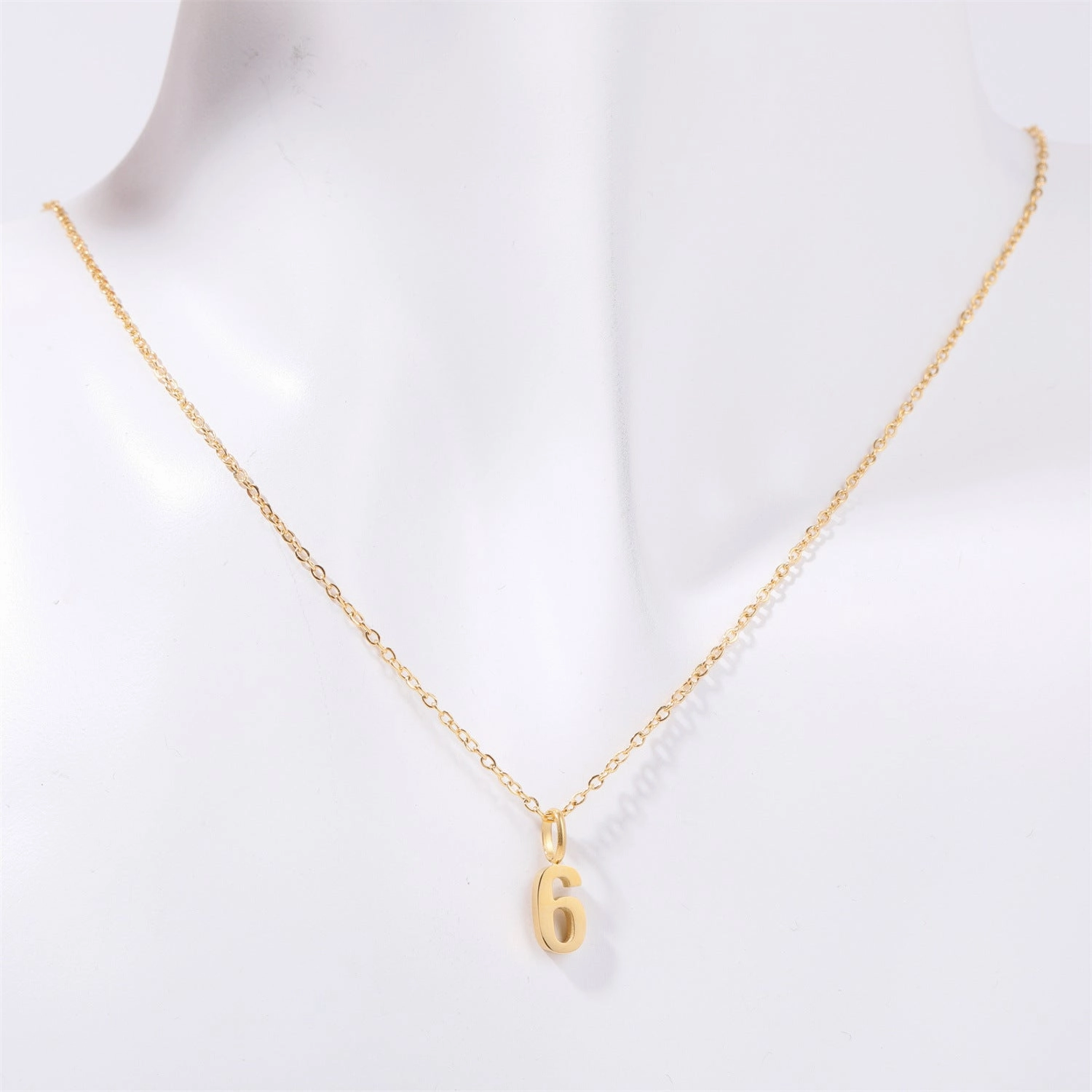 Wholesale Minimalist Commuting Optional Digital Titanium Steel Necklaces