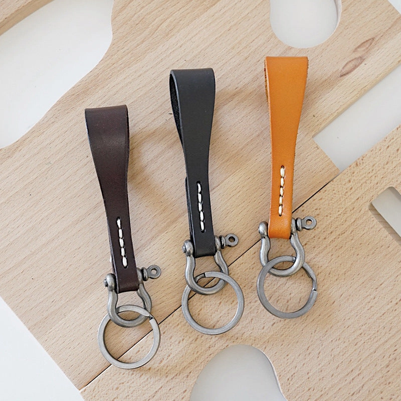 Wholesale Minimalist Cowhide Keychains