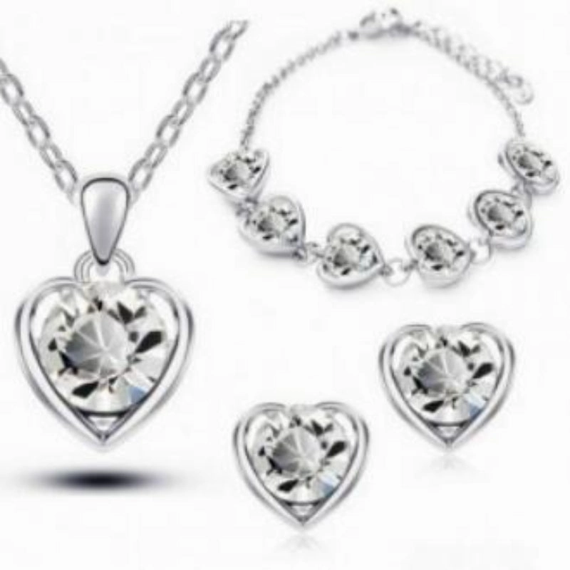 Wholesale Minimalist Peach Heart Alloy Jewelry Set of Four Pieces