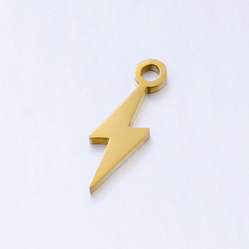 Wholesale Mirror Polished Stainless Steel Star Moon DIY Bracelet Necklace Pendant