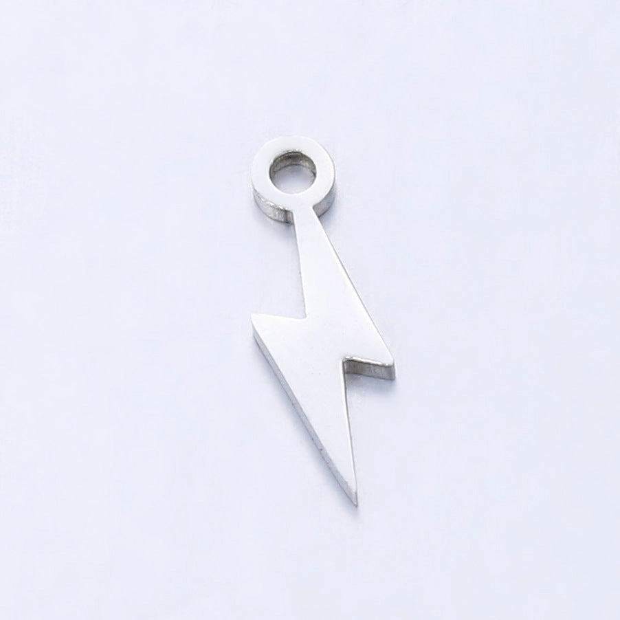Wholesale Mirror Polished Stainless Steel Star Moon DIY Bracelet Necklace Pendant