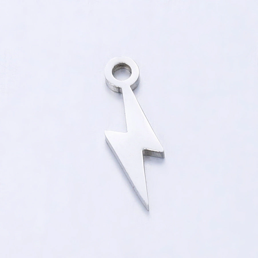 Wholesale Mirror Polished Stainless Steel Star Moon DIY Bracelet Necklace Pendant