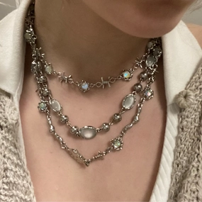 Wholesale Moonlight Stone Starlight Alloy Necklaces