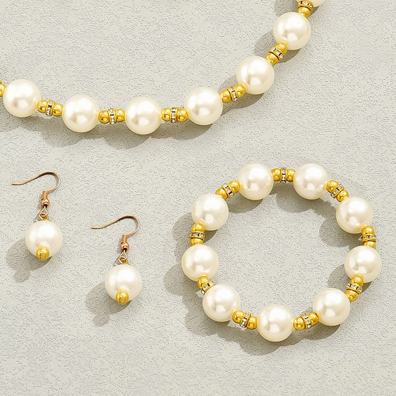 Wholesale Mother of Pearl Earrings Necklace Bracelet Set