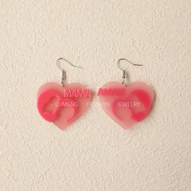 Wholesale Mother's Day Acrylic Earrings