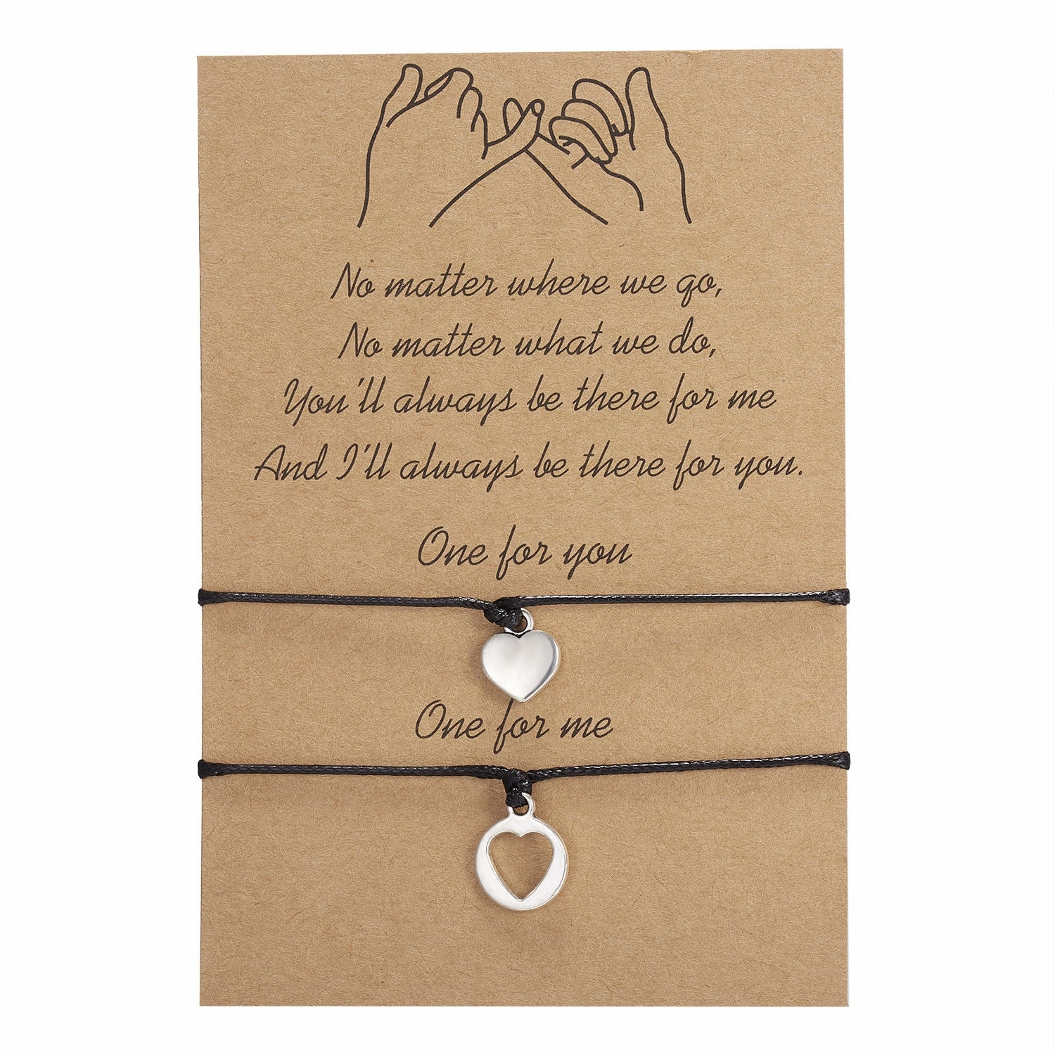 Wholesale Mother's Day Cards Geometric Hollow Multi Pack Braided Adjustable Bracelet