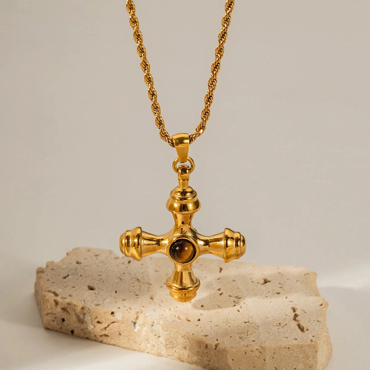 Wholesale Mother's Day Gift Cross Pendant Vintage Necklace