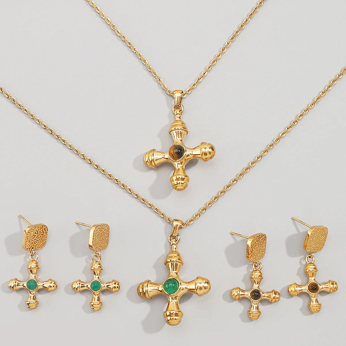 Wholesale Mother's Day Gift Cross Pendant Vintage Necklace