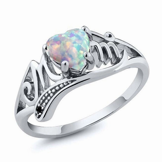 Wholesale Mother's Day Gift Letter Ring