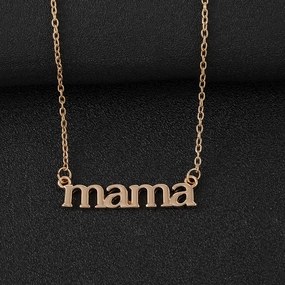 Wholesale Mother's Day Mama Letter Necklace Clavicle Chain