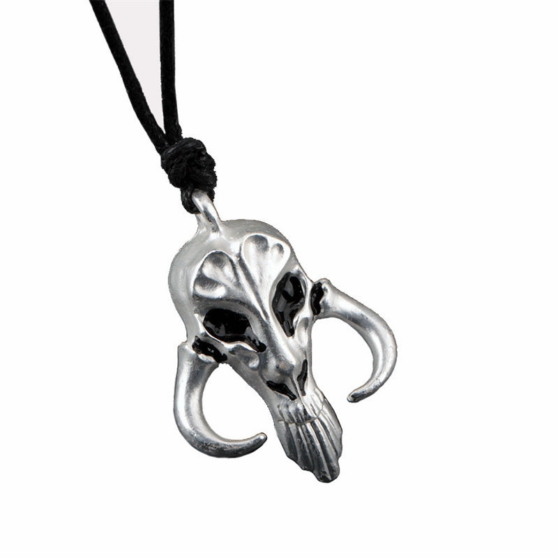 Wholesale Movie and TV Peripheral Retro Sheep Head Skull Creative Necklaces