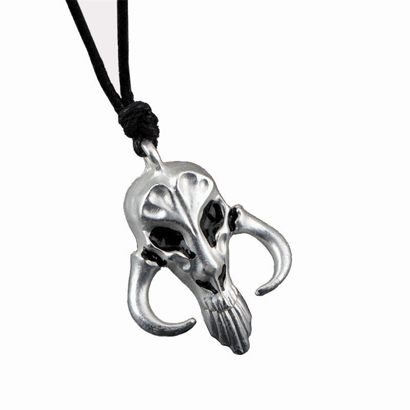 Wholesale Movie and TV Peripheral Retro Sheep Head Skull Creative Necklaces