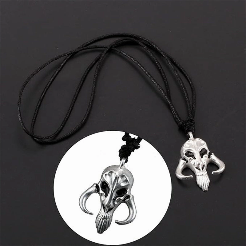Wholesale Movie and TV Peripheral Retro Sheep Head Skull Creative Necklaces