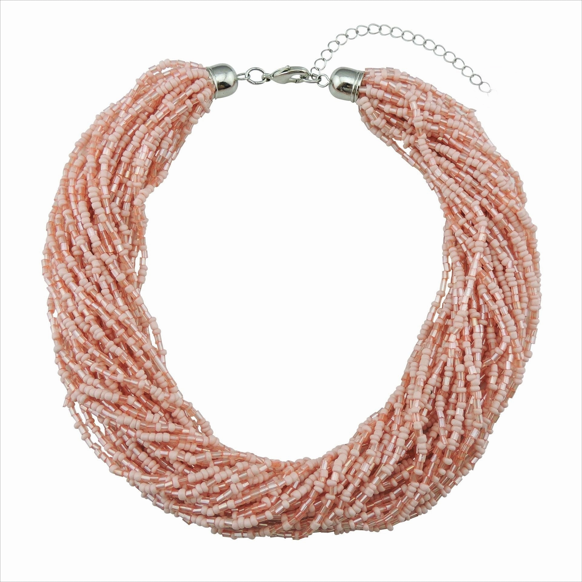Wholesale Multi-layer Short Fashionable Versatile Rice Bead Necklace