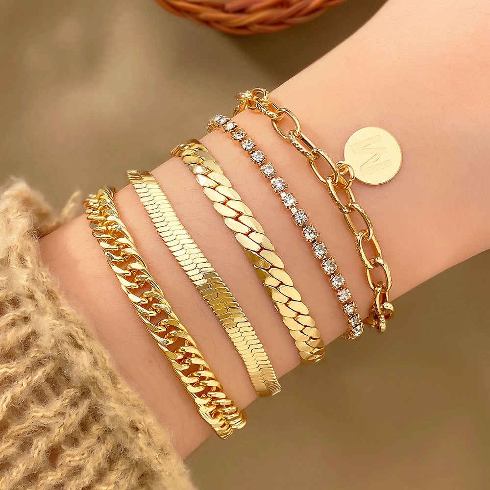 Wholesale Multi-layered Butterfly Bracelet Set