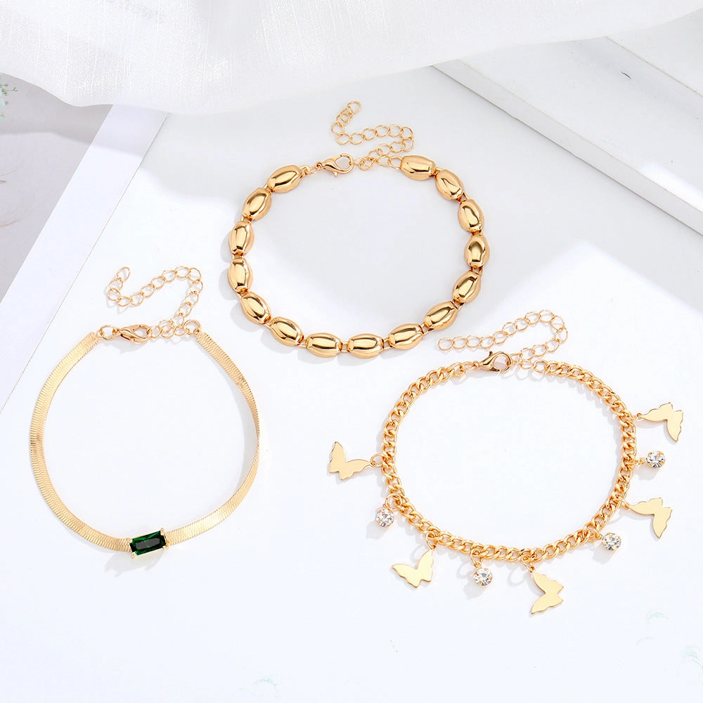 Wholesale Multi-layered Butterfly Bracelet Set