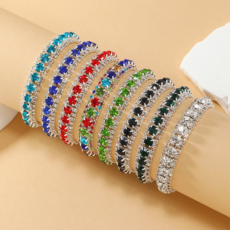 Wholesale Multicolor Crystal Bohemian Alloy Bracelet