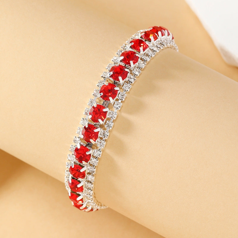 Wholesale Multicolor Crystal Bohemian Alloy Bracelet