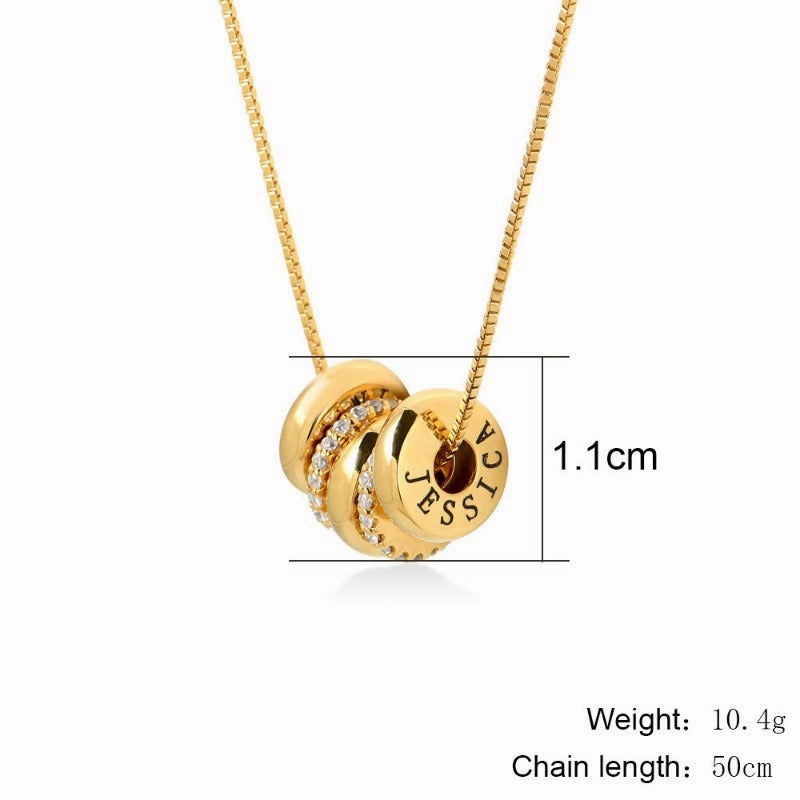 Wholesale Name Women DIY Name Engraving Necklaces