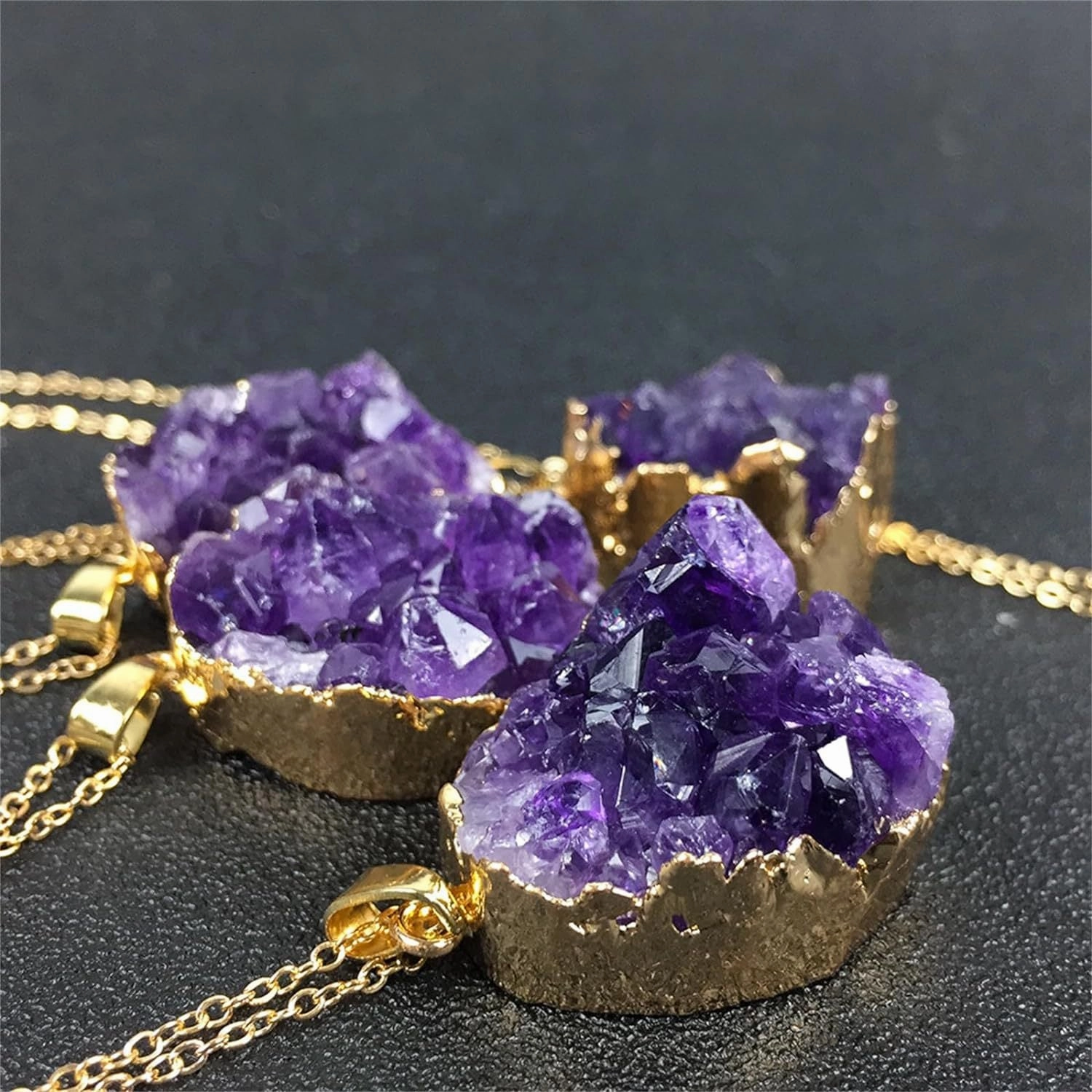 Wholesale Natural Amethyst Rough Stone Pendant