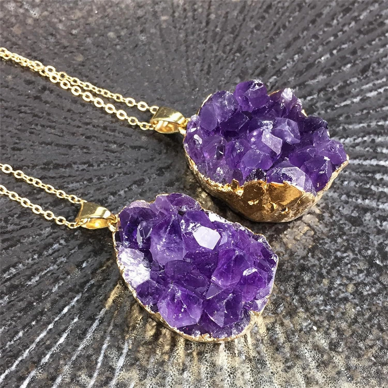 Wholesale Natural Amethyst Rough Stone Pendant