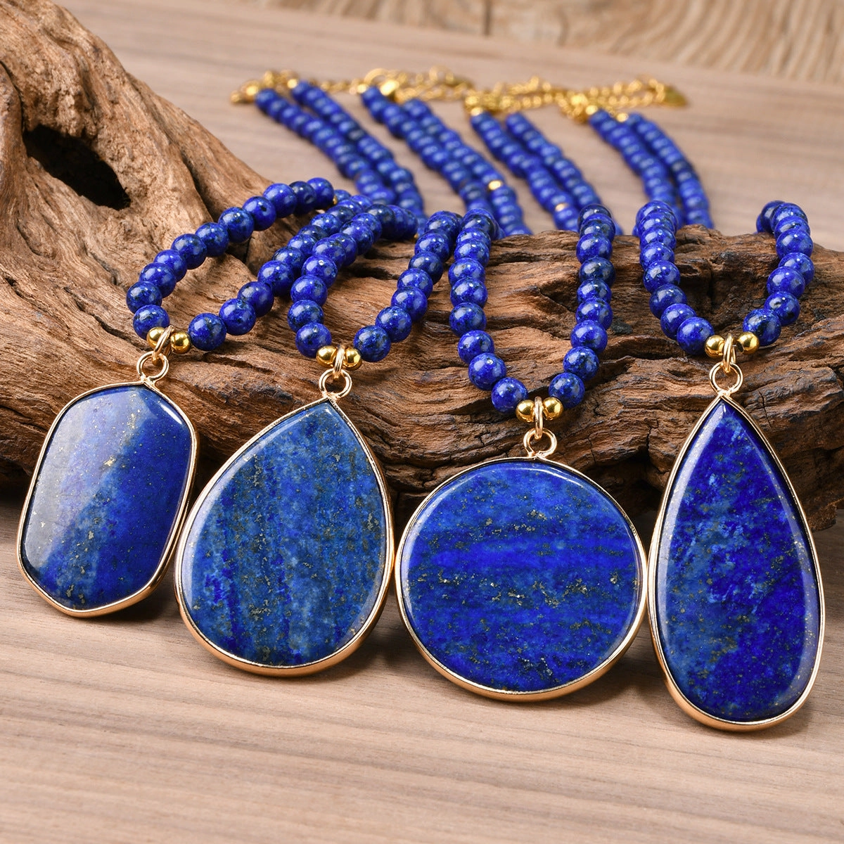Wholesale  Natural Lapis Beaded Necklace