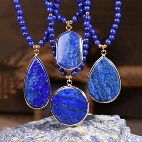 Wholesale  Natural Lapis Beaded Necklace