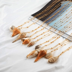 Wholesale Natural Shell Necklace Women Clavicle Chain