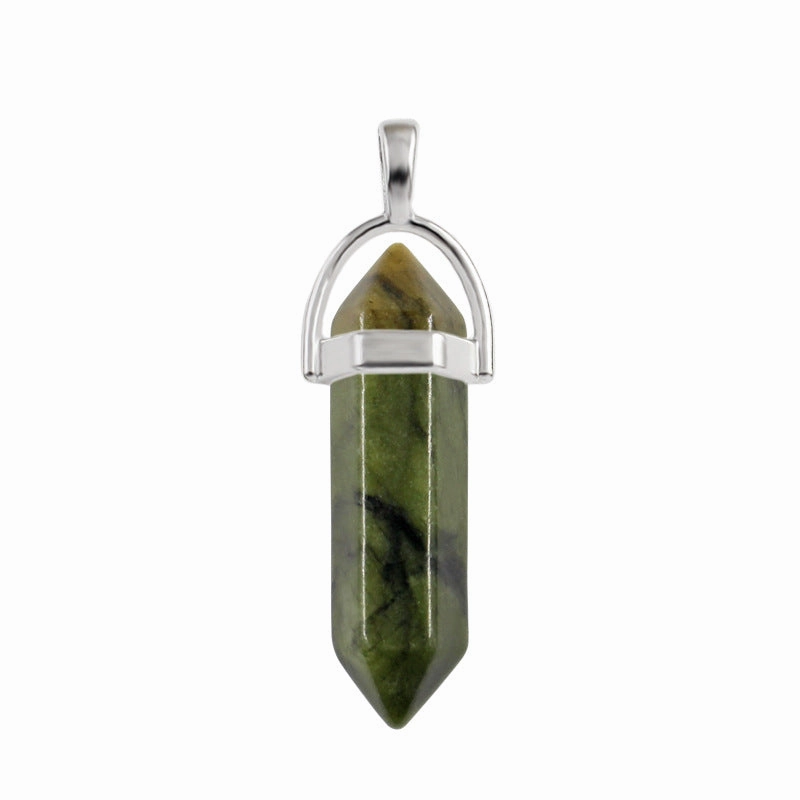 Wholesale Natural Stone Crystal Bullet Necklaces