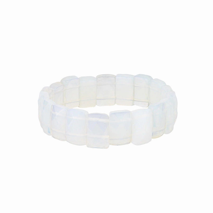 Wholesale Natural Stone Crystal Facet Semi-precious Stone Agate Bracelet