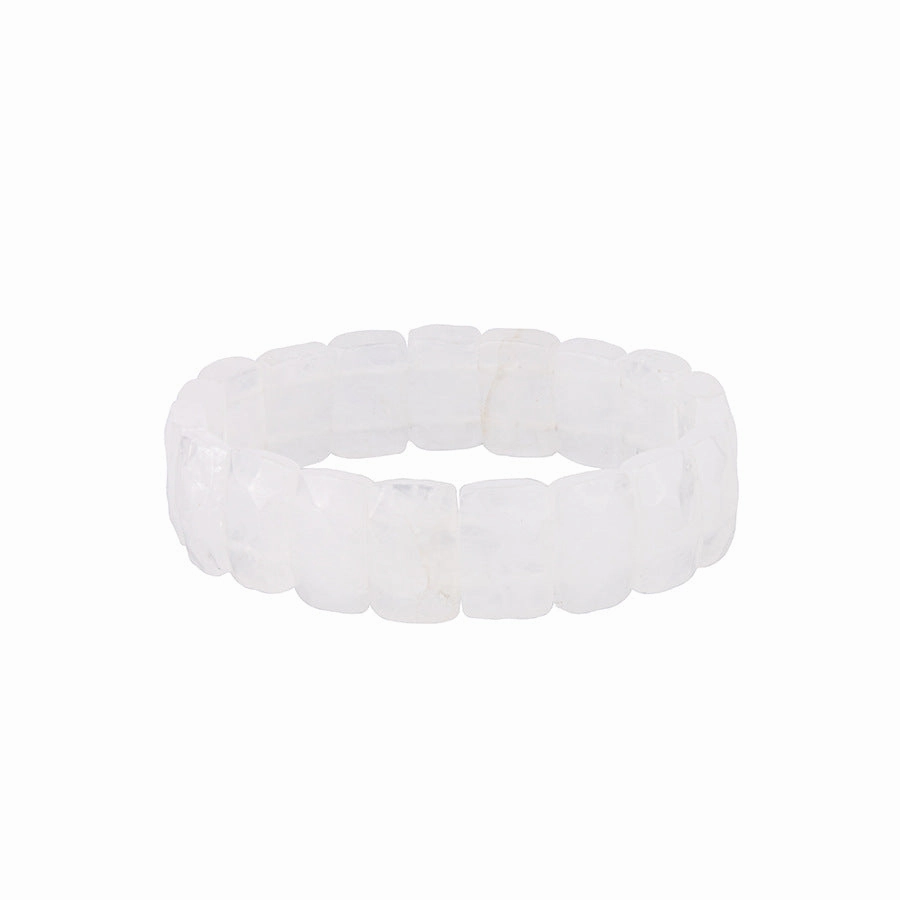 Wholesale Natural Stone Crystal Facet Semi-precious Stone Agate Bracelet