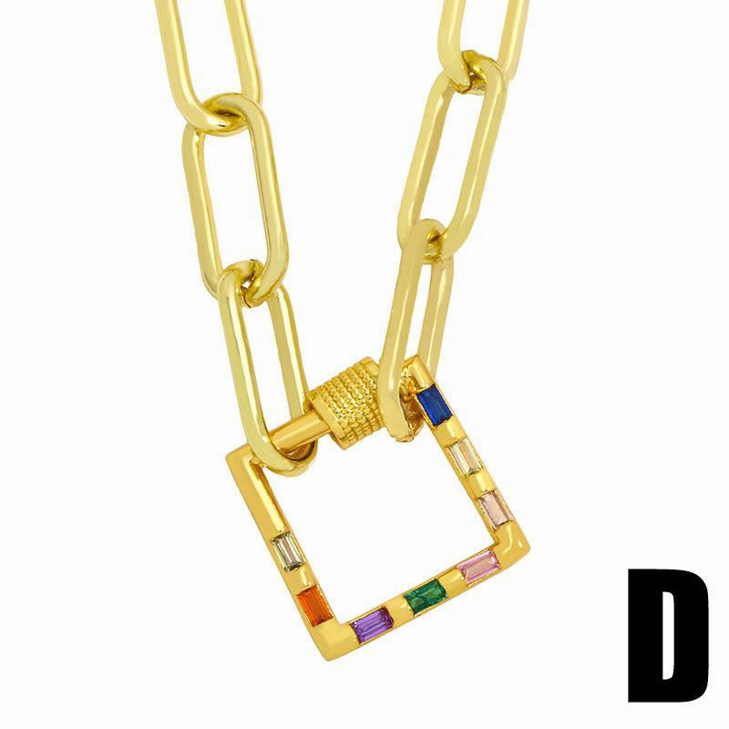 Wholesale Necklace Copper Plated 18K Gold Heart Shape OLY-NE-AS002