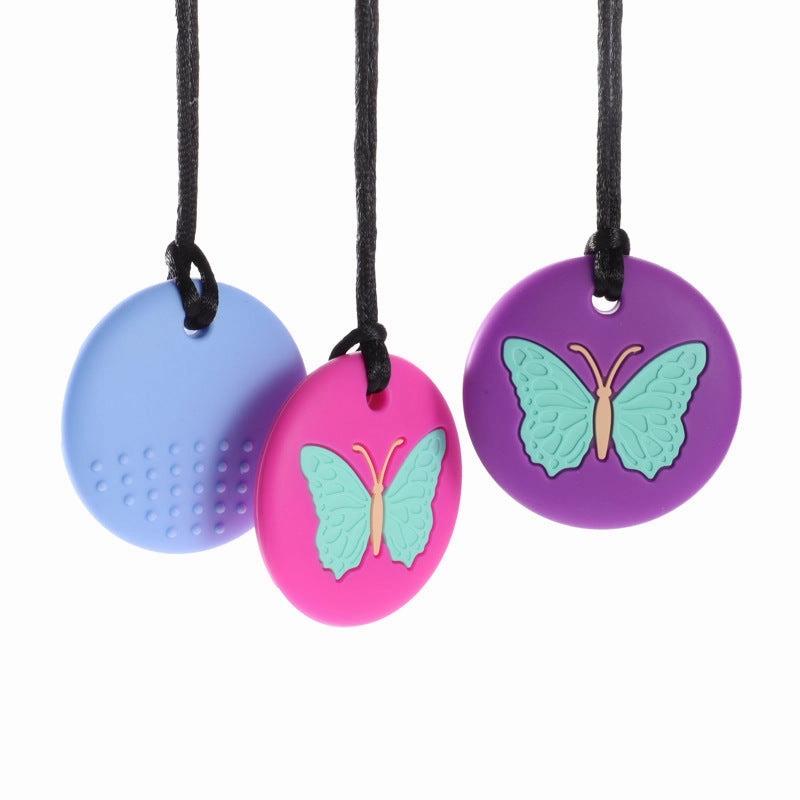 Wholesale Necklace Pendant Silicone Butterfly Teether
