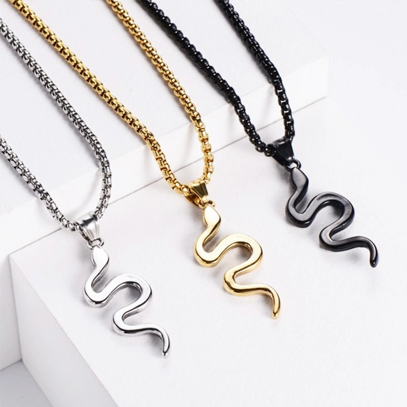 Wholesale Necklace Stainless Steel Snake OLY-NE-AIMILUO002