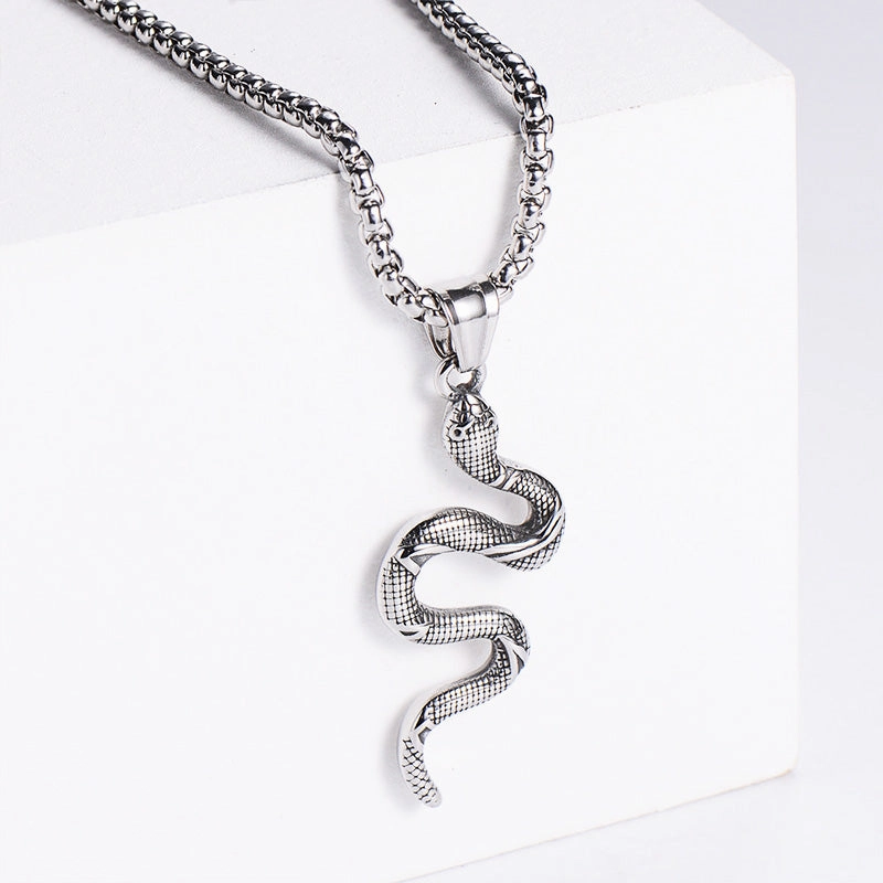 Wholesale Necklace Stainless Steel Snake OLY-NE-AIMILUO002