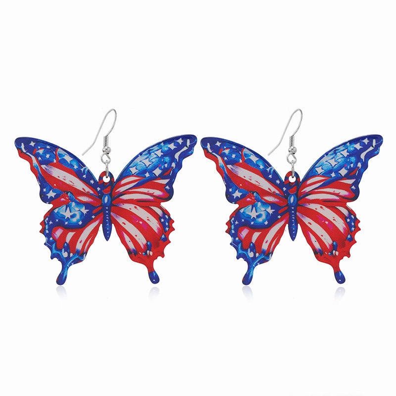Wholesale New Butterfly Acrylic Earrings