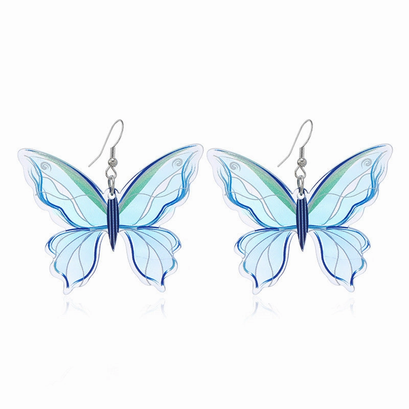 Wholesale New Butterfly Acrylic Earrings