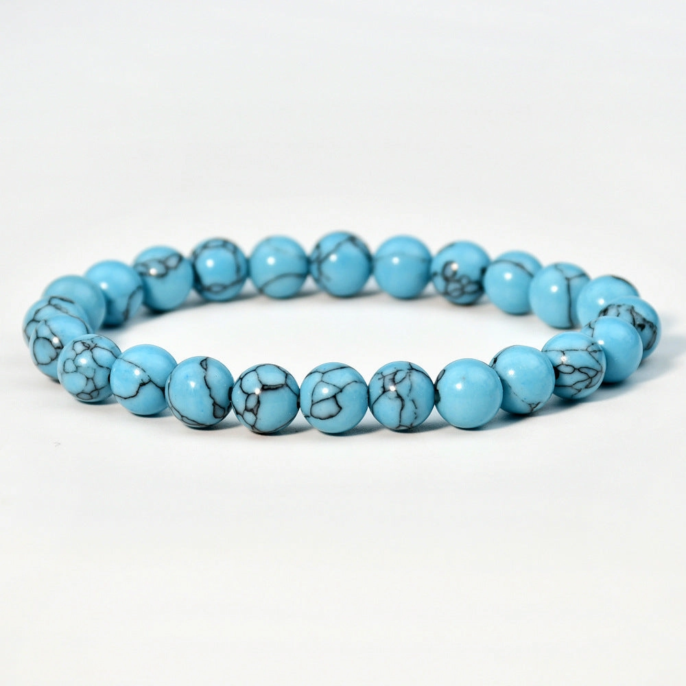 Wholesale New Chinese bracelet 8mm round beads natural stone bracelet