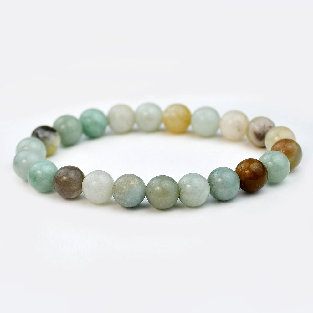 Wholesale New Chinese bracelet 8mm round beads natural stone bracelet