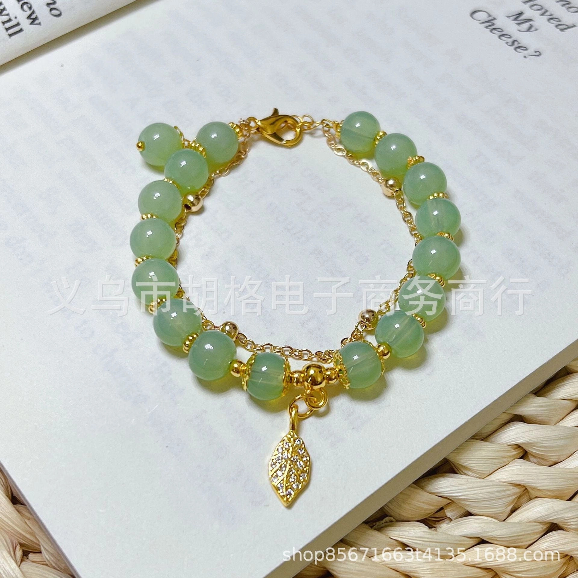 Wholesale New Chinese Style Red Maple Leaf Bracelet