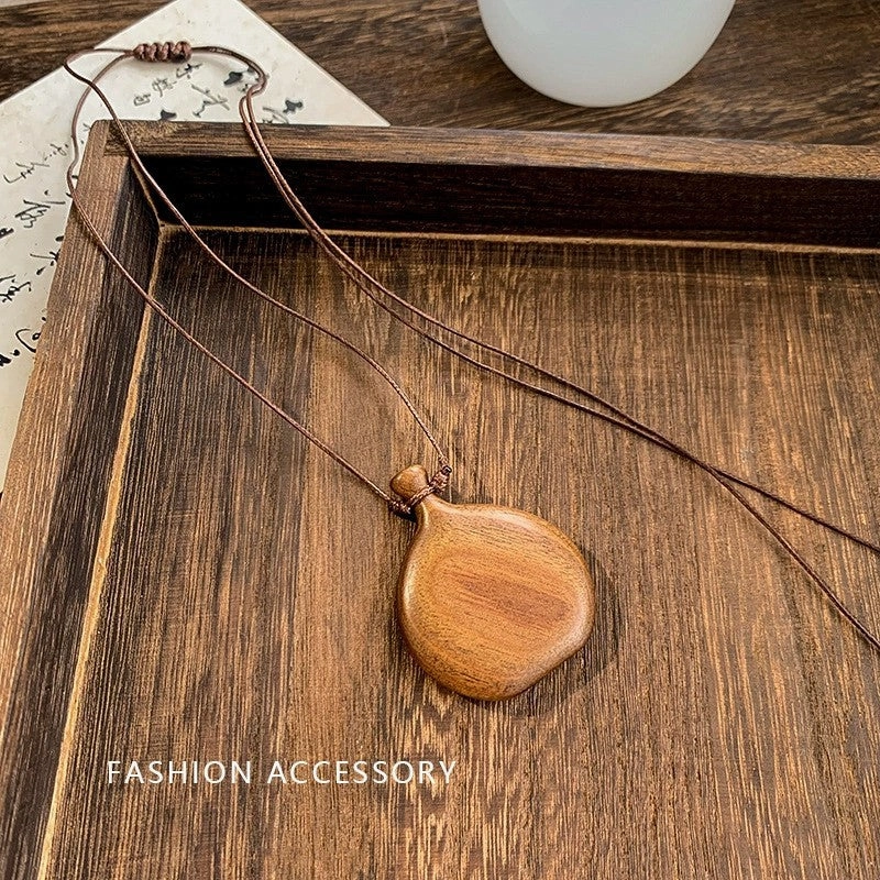 Wholesale New Chinese Zen retro feather necklace double layer long sweater chain Bohemian