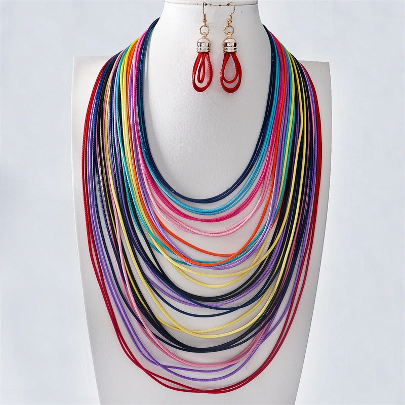 Wholesale New Hand-woven Multi-layer Necklace
