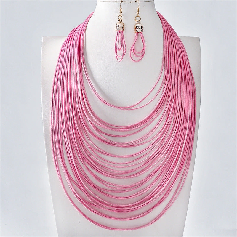 Wholesale New Hand-woven Multi-layer Necklace