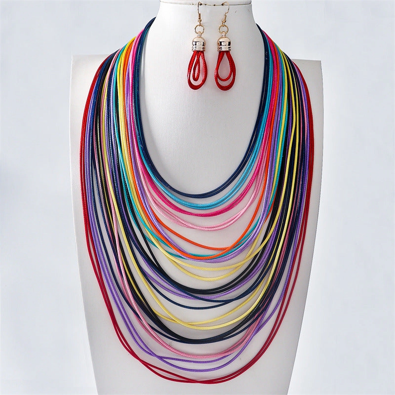 Wholesale New Hand-woven Multi-layer Necklace