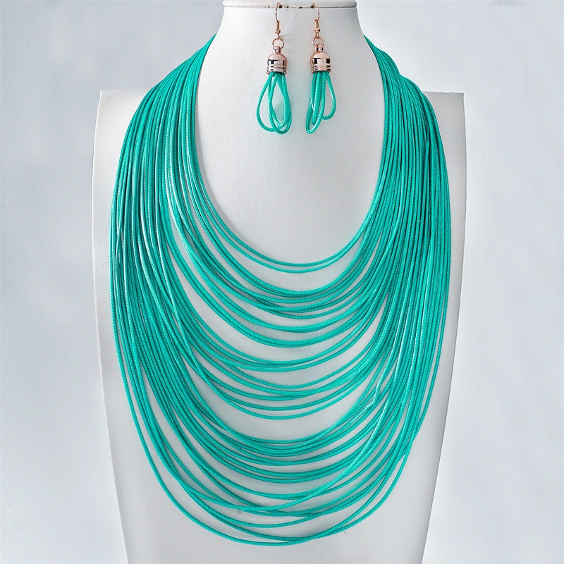 Wholesale New Hand-woven Multi-layer Necklace