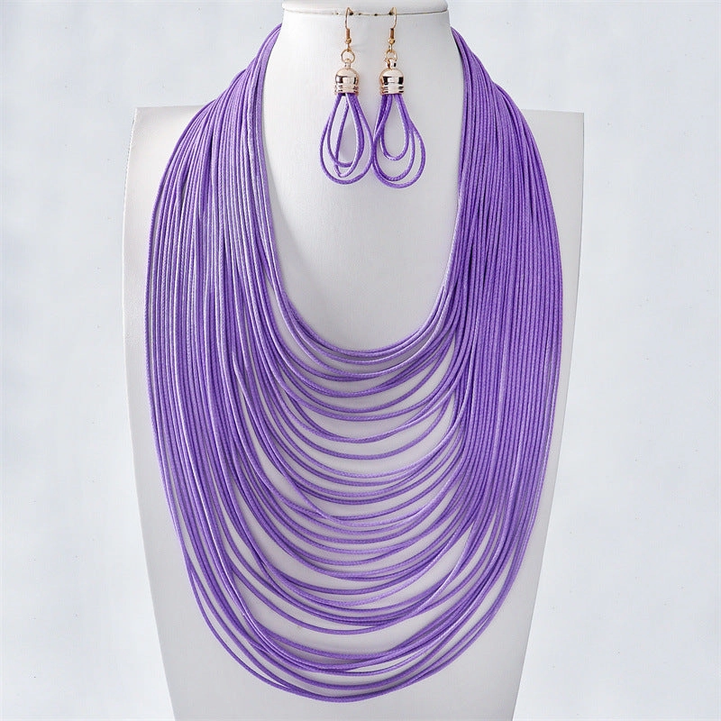 Wholesale New Hand-woven Multi-layer Necklace