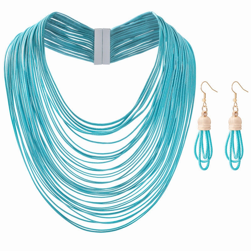 Wholesale New Hand-woven Multi-layer Necklace