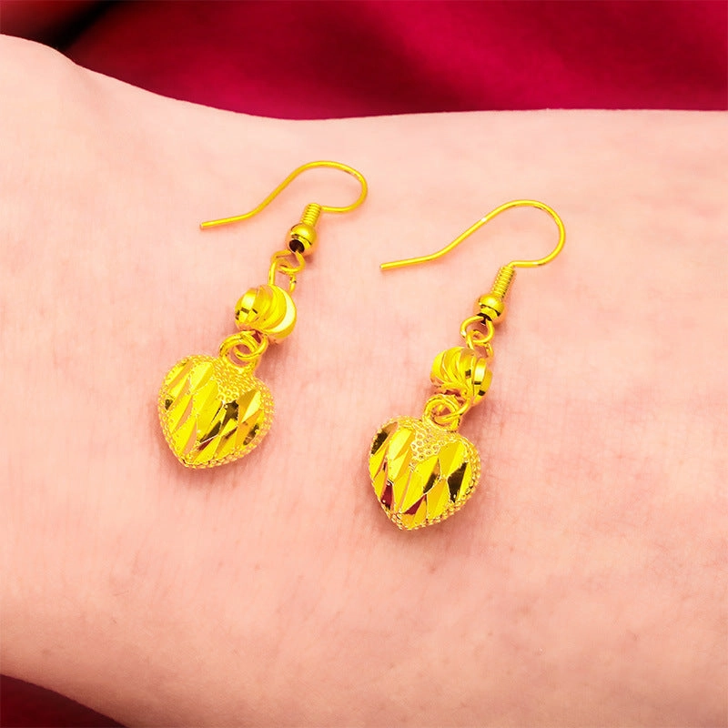 Wholesale  new ladies love earrings Vietnam sand gold women tassel earrings